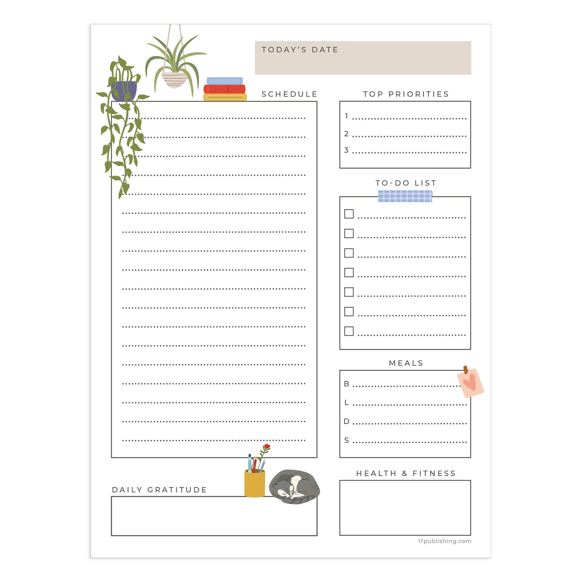 Everyday Daily Task Pad